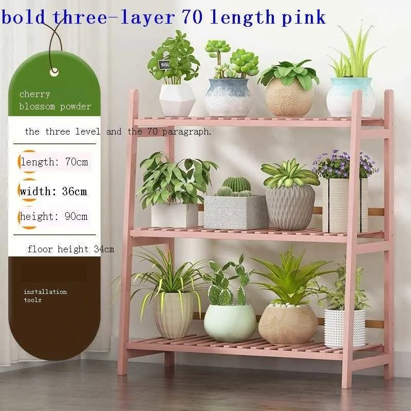 

Madera Mueble Para Plantenrekken Estanteria Plantas Indoor Plant Pot Balcony Shelf Dekoration Stojak Na Kwiaty Flower Stand