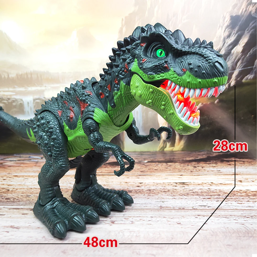 Динозавр RC тираннозавр рекс животное дистанционное управление звук Dinobot электрические ходячие Животные Игрушка музыкальный светильник-спрей детская игрушка