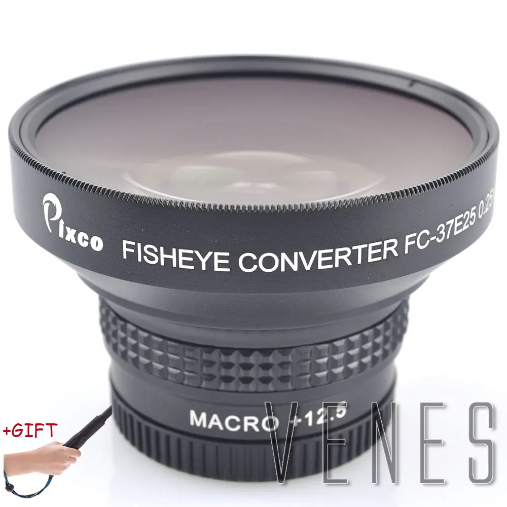 Подарок! 37 мм 0 25x Супер Макро широкоугольный объектив рыбий глаз для Canon Fuji FX NIKON