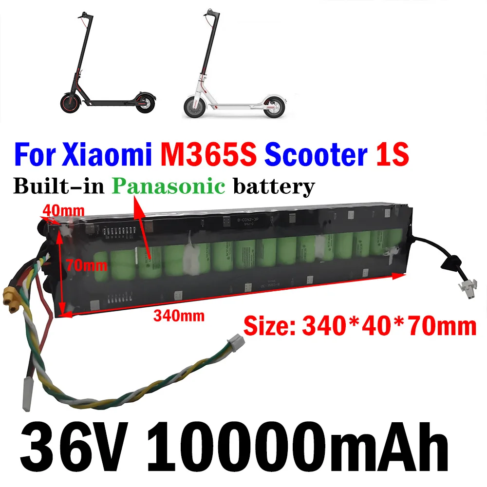 

36V 10Ah 18650 Li-Ion Rechargeable Battery Pack For Xiaomi Mijia Electric Scooter 1S/Pro Bluetooth Smart BMS New Customizable