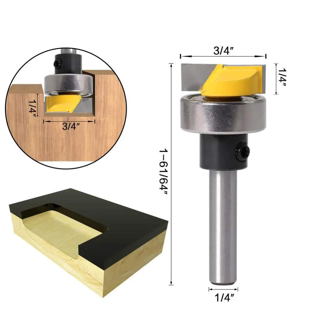 1/4 хвостовик профиля для очистки нижнего хвостовика с очисткой подшипников