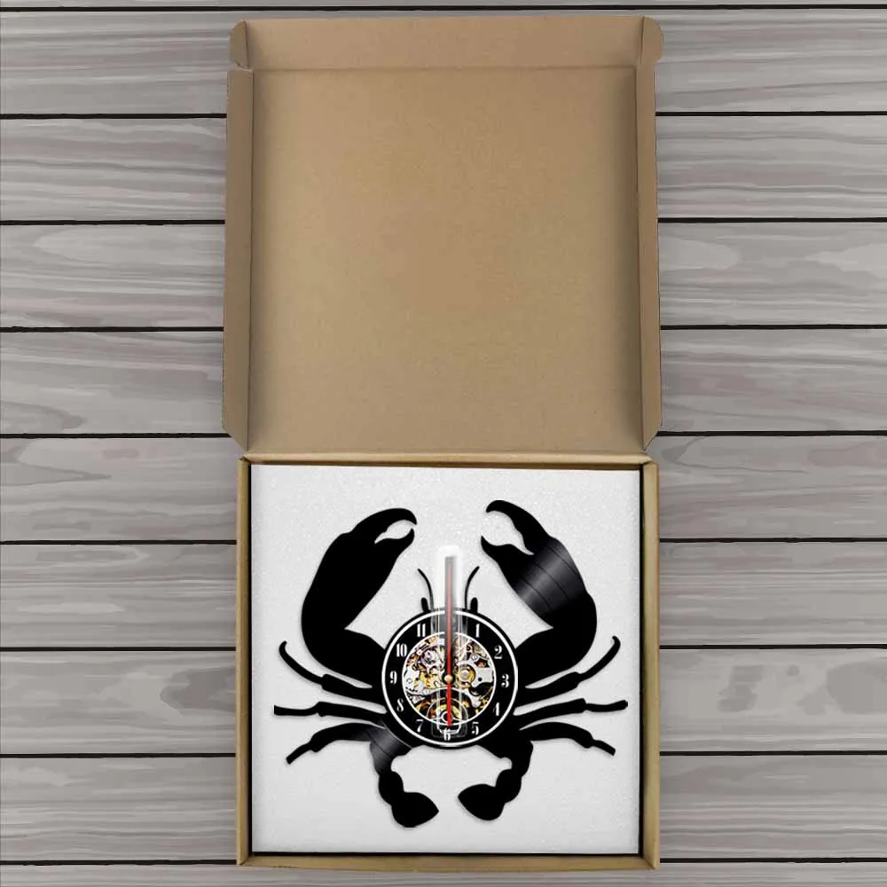 Часы крабы часы с животными знаки о раке кухонный Декор светодиодный светильник