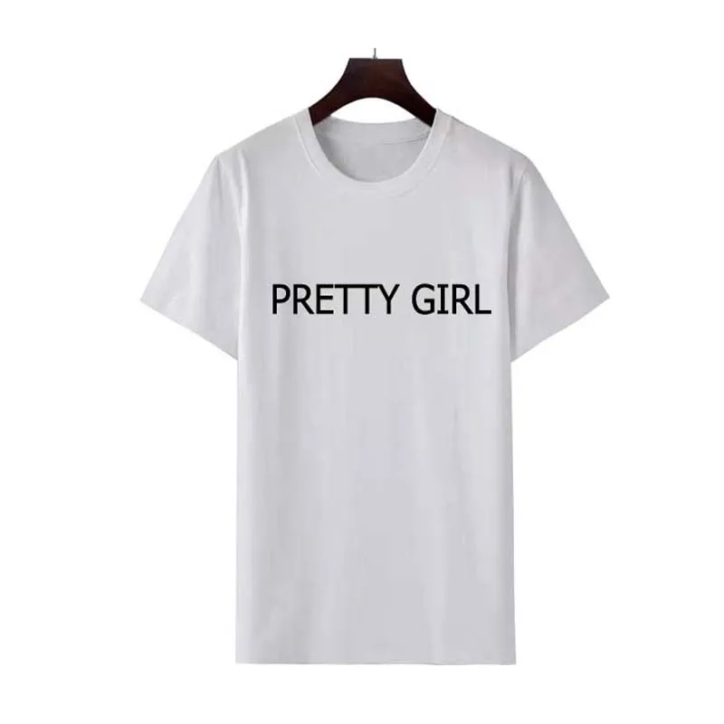 

Women's T shirt Alphabet-printed T shirt White T shirt Short sleeves round neck top Summer fashion casual T shirt top