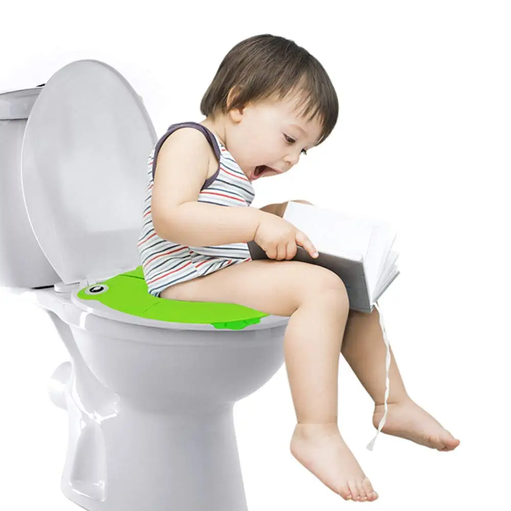 Travel Portable Folding Potty Training Toilet Seat Cover, Non Slip Silicone Pads, Suitable for Kids Baby Boys and Girls