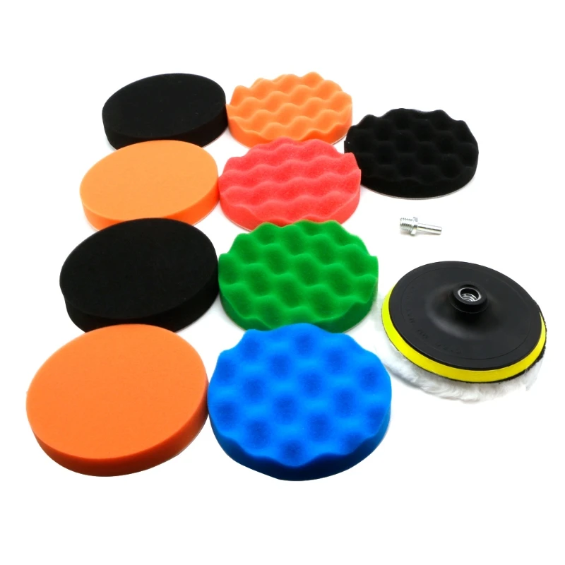 

Electric drill accessories 3/4/5/6/7" Buffing Sponge Pad Kit Buffer For car/ship/metal polishing