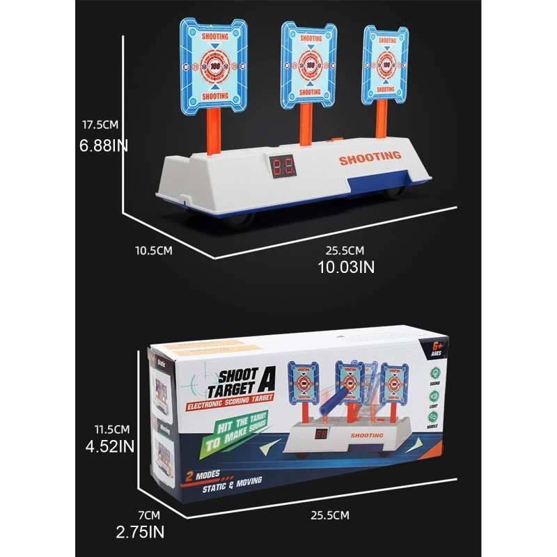 

Электрические цифровые мишени с автоматическим сбросом, электронные мишени для бега, подсчета, мишени для стрельбы, креативный подарок, веч...