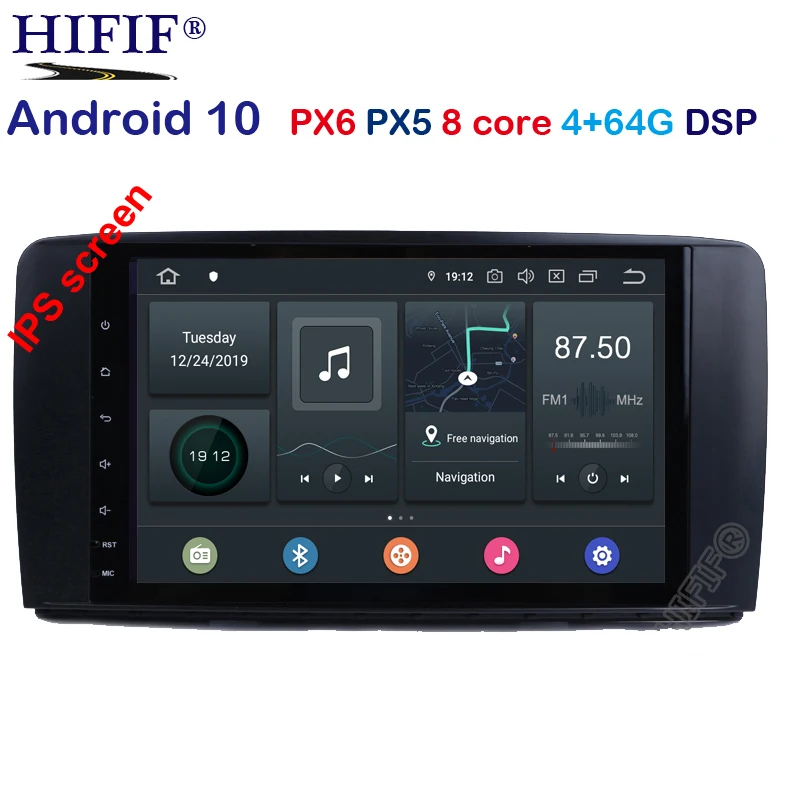 DSP 9 inch 8 CORE Android 10.0 4G Ram 64G Rom CarRadio GPS Navigation For Mercedes Benz R Class W251 R300 R350 R63 3G/4G/CanBus |