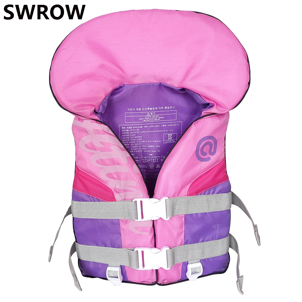 

New children neoprene life jacket boys and girls buoyancy swimming vest water sports boating kayak safety life vest 15-30kg