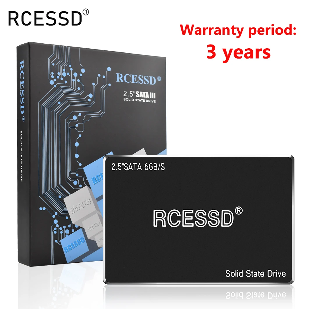 RCESSD черный SSD 128 ГБ 240 120 256 480 1 ТБ SATA3 2 5 жесткий диск &quotВнутренний твердотельный