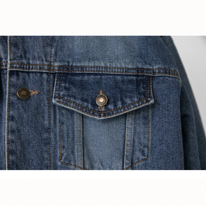 

Spring Autumn Womens Parkas New Women Fashion Tide Casual Outerwear Cotton Female Jackets Long Denim Jacket Women Coat Clothes