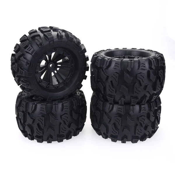 4 шт 125 мм 110 monster truck hex 12 мм для traxxas tamiya kyosho hpi hsp savage xs tm flux lrp free gl