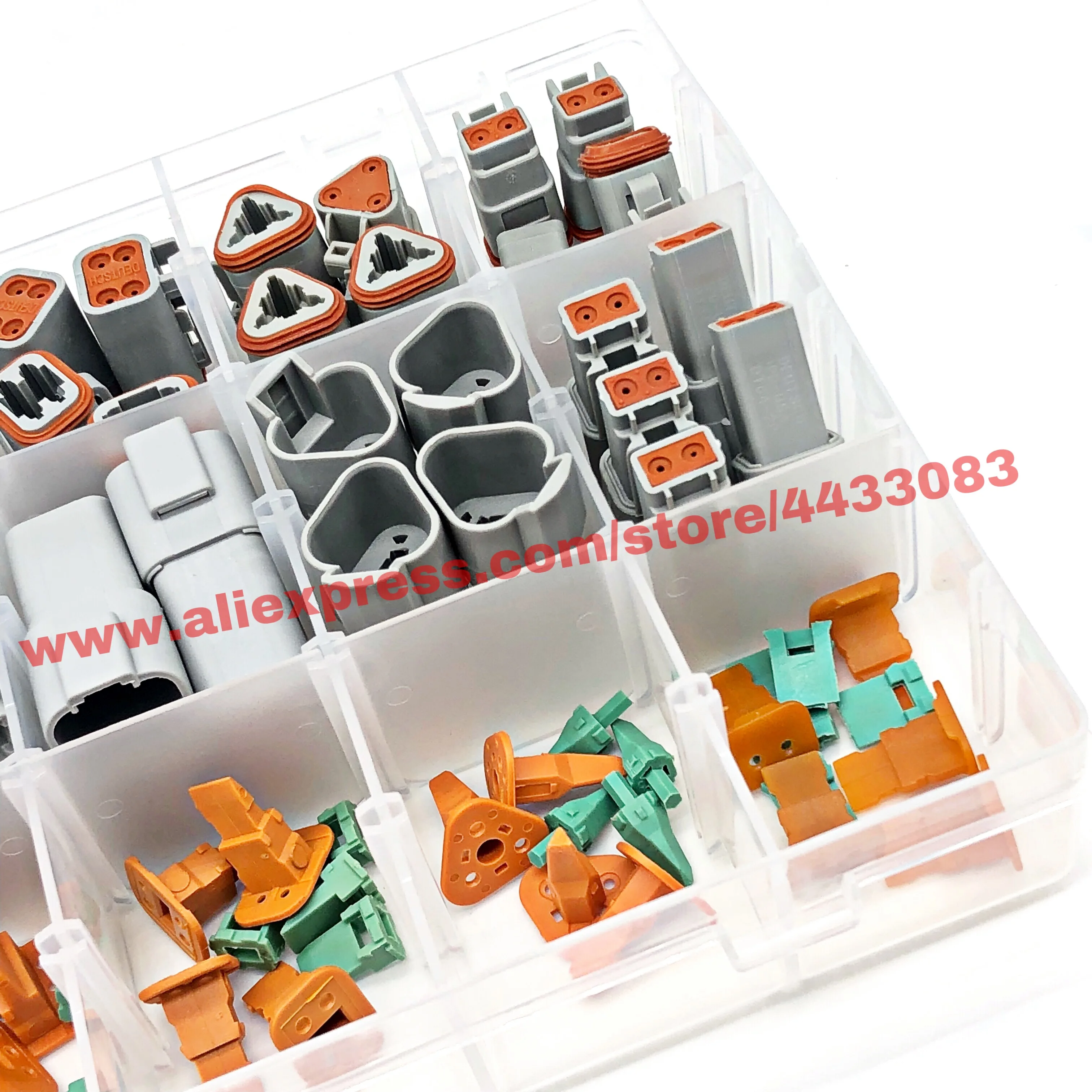 Комплект автомобильных разъемов Deutsch DT DT06/DT04 2/3/4/6/225 Pin + 16-18AWG обжимные Клеммы