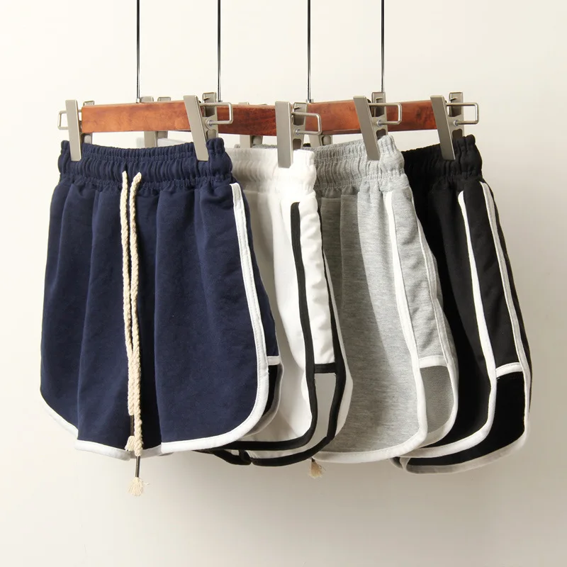 

Summer women 2021 new women's casual sports Korean version of the large size loose running beach pants three-point cotton shorts