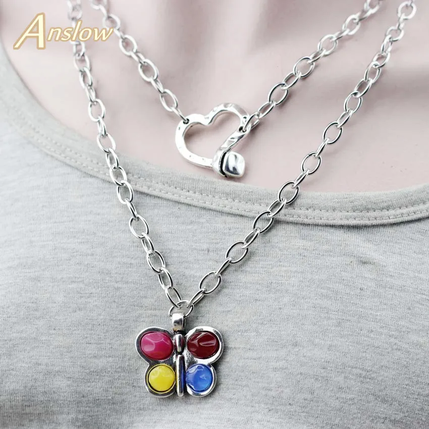 Женское Ожерелье с серебряным покрытием Anslow модное ювелирное изделие в стиле хип