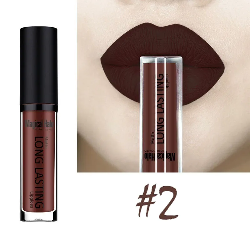 9 цветов сексуальные цвета Матовая жидкая помада Краска матовая губная