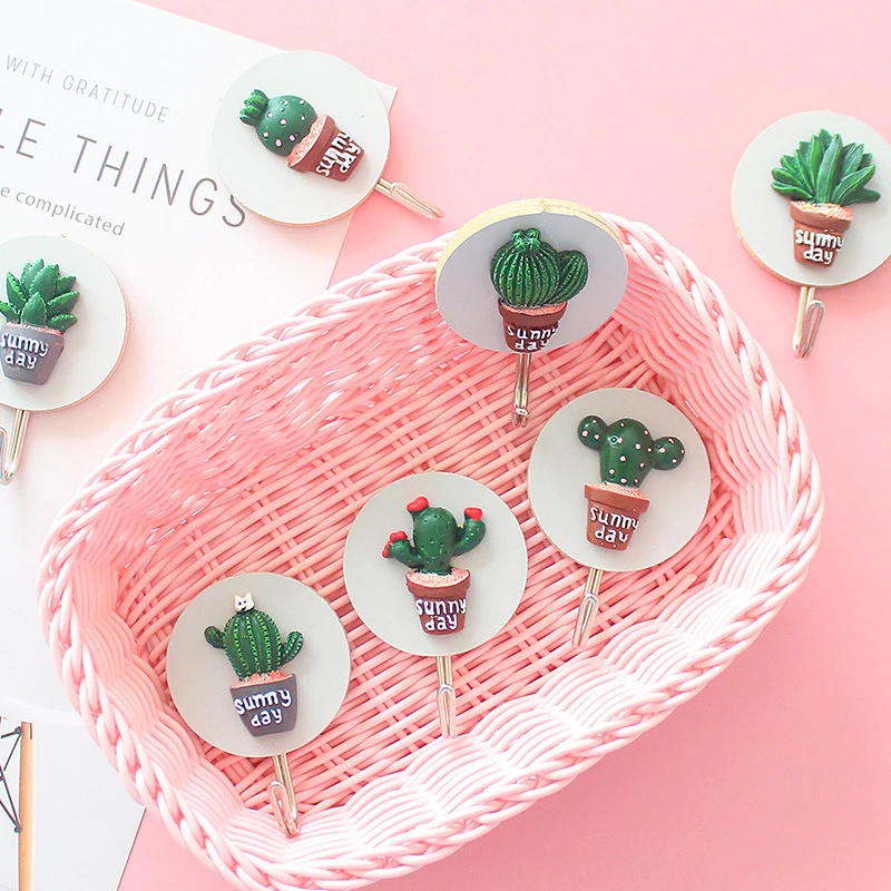 Крючок С КАКТУСОМ аксессуары для украшения дома вешалка ключей деревянный