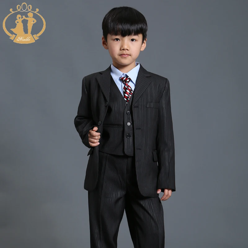 Nimble/черный костюм для мальчика Roupas Infantis Menino Enfant Garcon на свадьбу мальчиков деловые