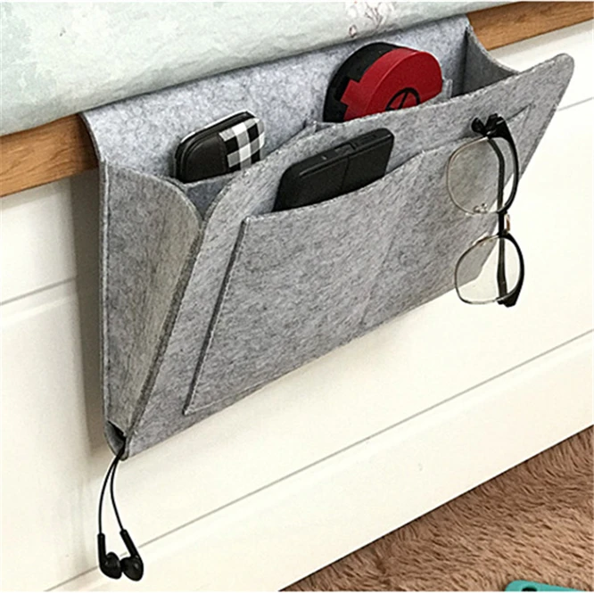 

10PCS Remote Control Hanging Caddy Bedside Couch Storage Organizer Bed Holder Pockets Bed Sofa Organizer Pockets Book Holder