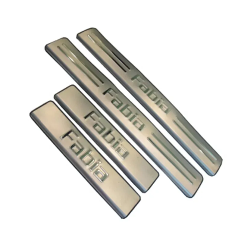 

Stainless Steel Door Sill Scuff Plate for 2016 2017 2018 Skoda Fabia Welcome Pedal Trim Car Styling Accessories