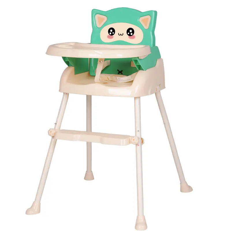 Детское обеденный стул с высоким питанием складной портативный
