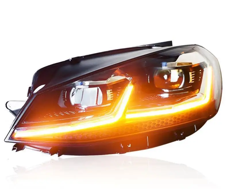 Drl Automovil Запчасти для укладки Neblineros Led Para Автомобильные фары Задние Автомобильные фары в сборе 14 15 16 17 для Volkswagen Golf 7