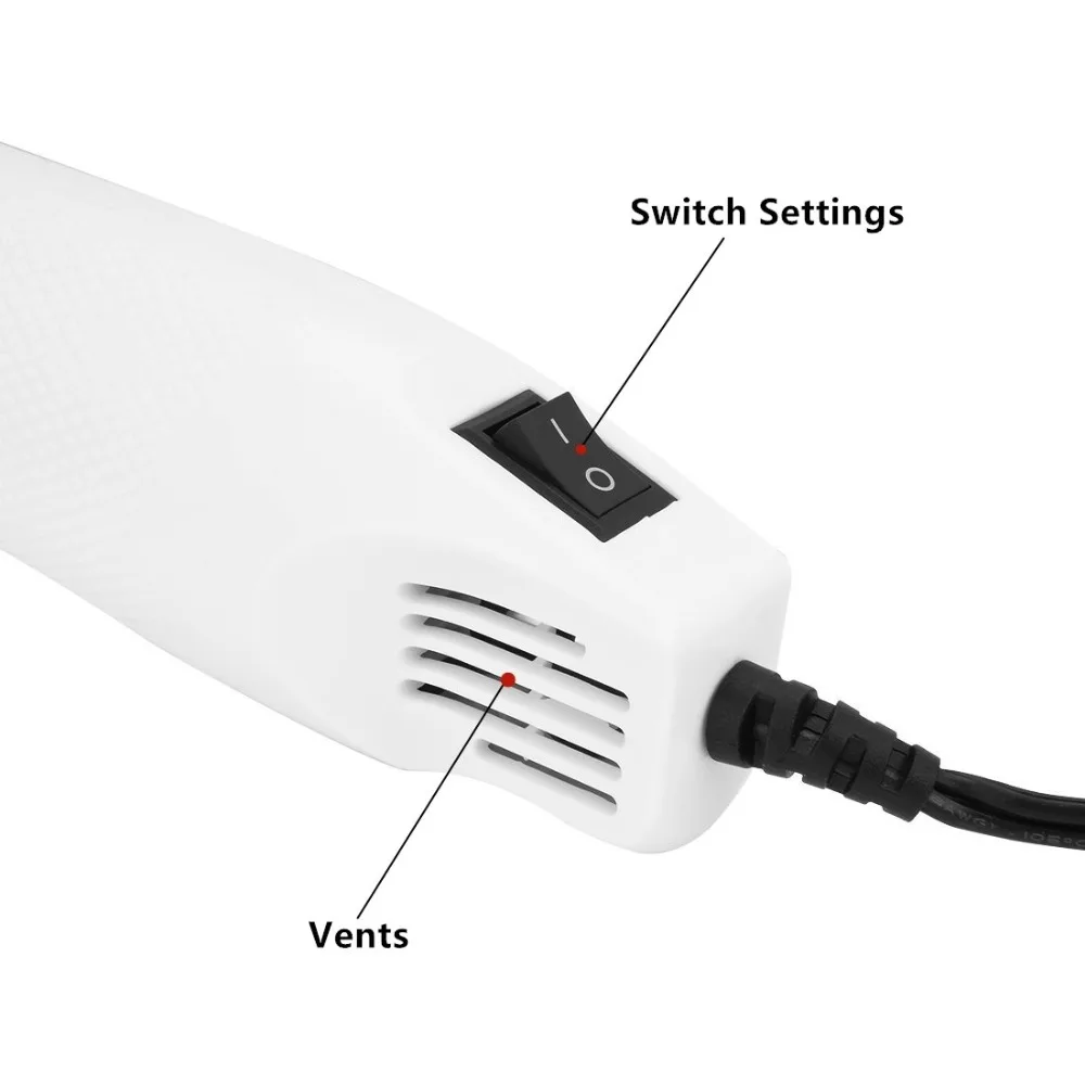 Мини горячего воздуха пистолет для термоусадочные трубки сушки Краски DIY
