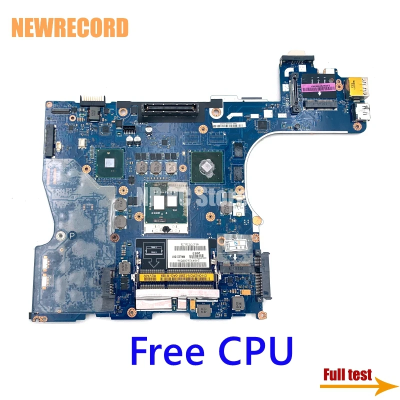 NEWRECORD For NAL22 LA-5573P Dell Latitude E6510 Laptop Motherboard CN-0NCPCN 0NCPCN QM57 DDR3 N10M-NS-B-B1 GPU Onboard Free CPU