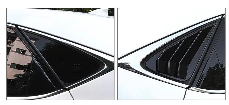 Для LEXUS NX200 NX300 2016-2019 Sedan ABS Оттенки для задней двери жалюзи рамка подоконник