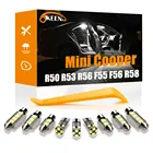 Светодиодсветодиодный лампы OKEEN для Mini Cooper R50 R53 R56 F55 F56 R58 F57 R57 R52 Clubman F54 R55 Roadster R59 F60 R60, комплект для внутреннего освесветильник автомобиля