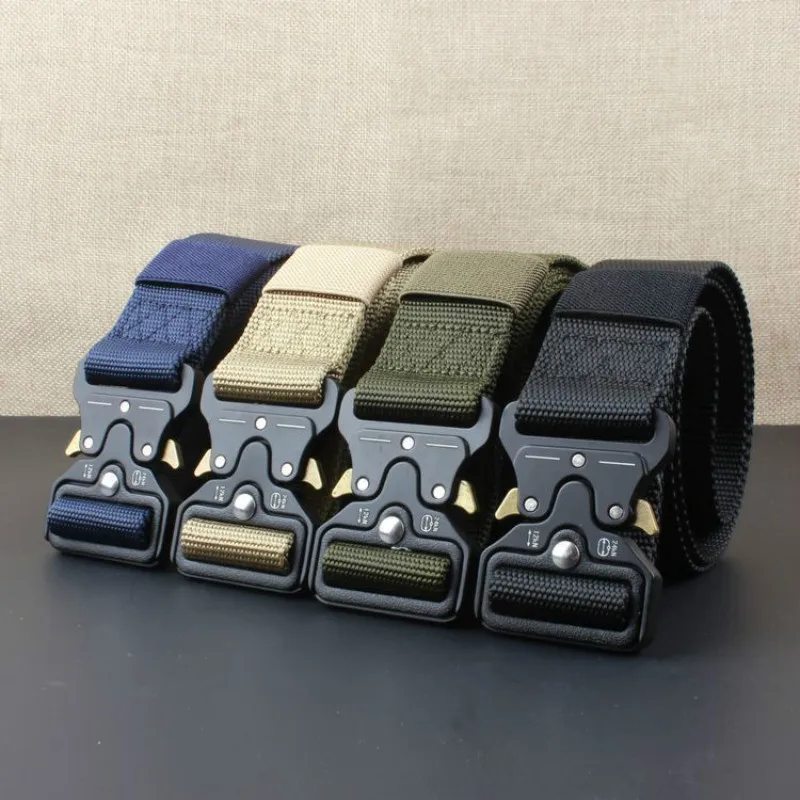Тактический ремень для мужчин армейский военный SWAT нейлоновый с регулируемой