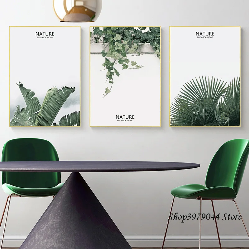Куадросские настенные художественные картины на холсте скандинавские Зеленые