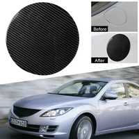 car sticker fuel oil tank cover trim exterior decoration car decal carbon fiber black for to mazda 3 axela accessories