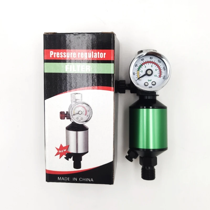 

Air Pressure Filter Tools Paint Spray Regulator with Pressure Gauge for Air Tools Spray Guns Sandblasters Efficient