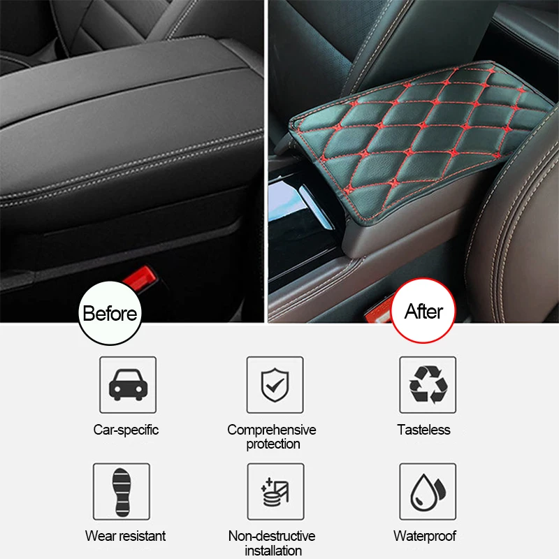 Автомобильный Подлокотник коврик Авто Коробка для хранения подлокотника Pad