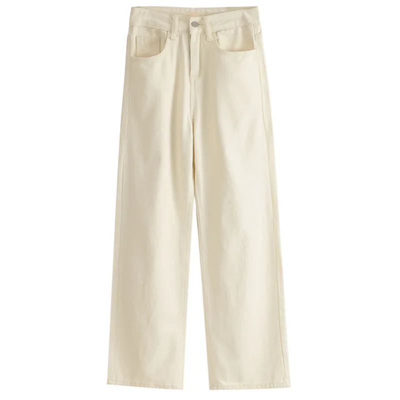 Женские джинсы с высокой талией Новинка весна-осень 2021 маленькие брюки прямые