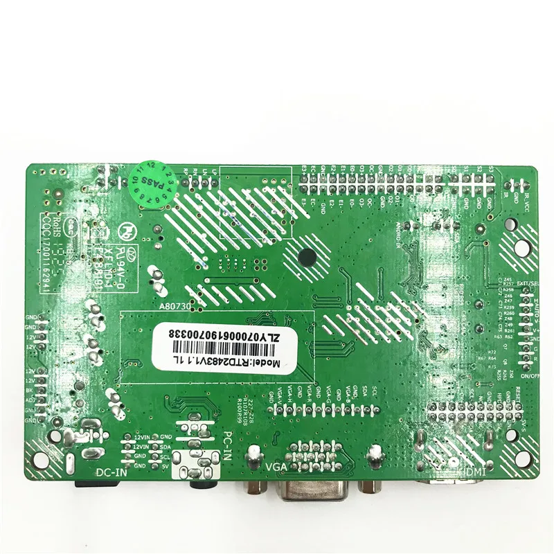 

LCD driver board VGA HDMI-compatible RTD2483 V1.1 Built-in Jump Cap program support 15.4 inch 1280X800 LCD screen CLAA154WA05A