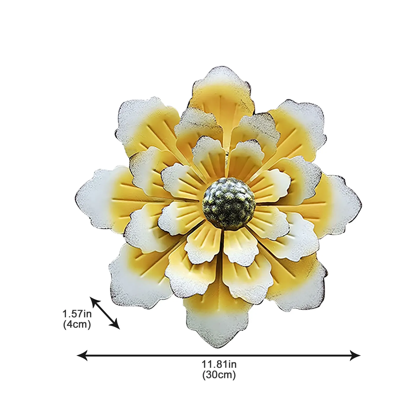 

Metal Flower Yard Stake Summer Outdoor Garden Lawn Flower Stick Decor Outdoor Garden Landscape Decoration Craft Metal Flower