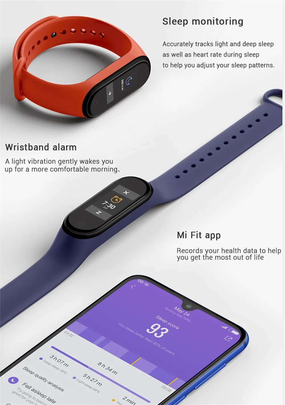 Xiaomi Mi-браслет 4 NFC смарт-браслет 0,95 дюймов AMOLED 120X240 полноцветный экран Bluetooth 5,0 браслет 50 м водонепроницаемый смарт-браслет