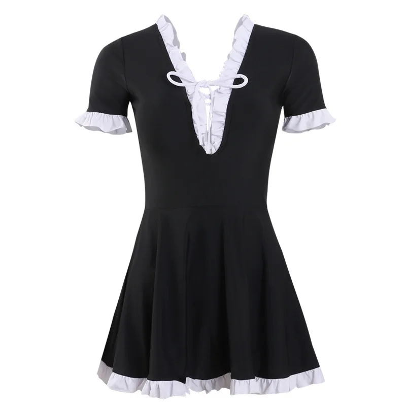 

2021 new swimsuit female one-piece sexy belly slimming ins fairy skirt hot spring conservative large size super fairy