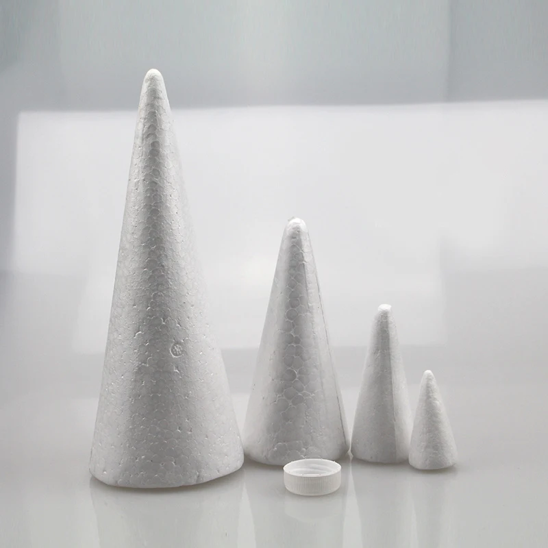 Пенополистирол пенопласт белый пенопластовый конус Рождественская елка