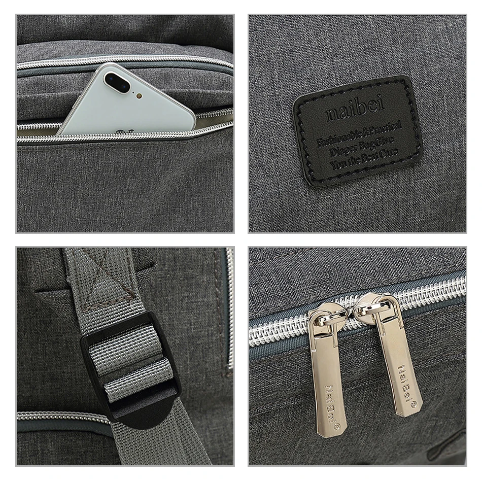 

Mummy Casual Multi Kinetic Backpack High-Capacity Fashion Mother Baby Bags Handbags Travel Outside Backpack Nursing Bag