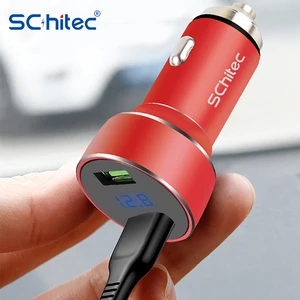 4 8a dual usb car charger universal phone fast charging with led display phone charge quick charge adapter for iphone samsung free global shipping