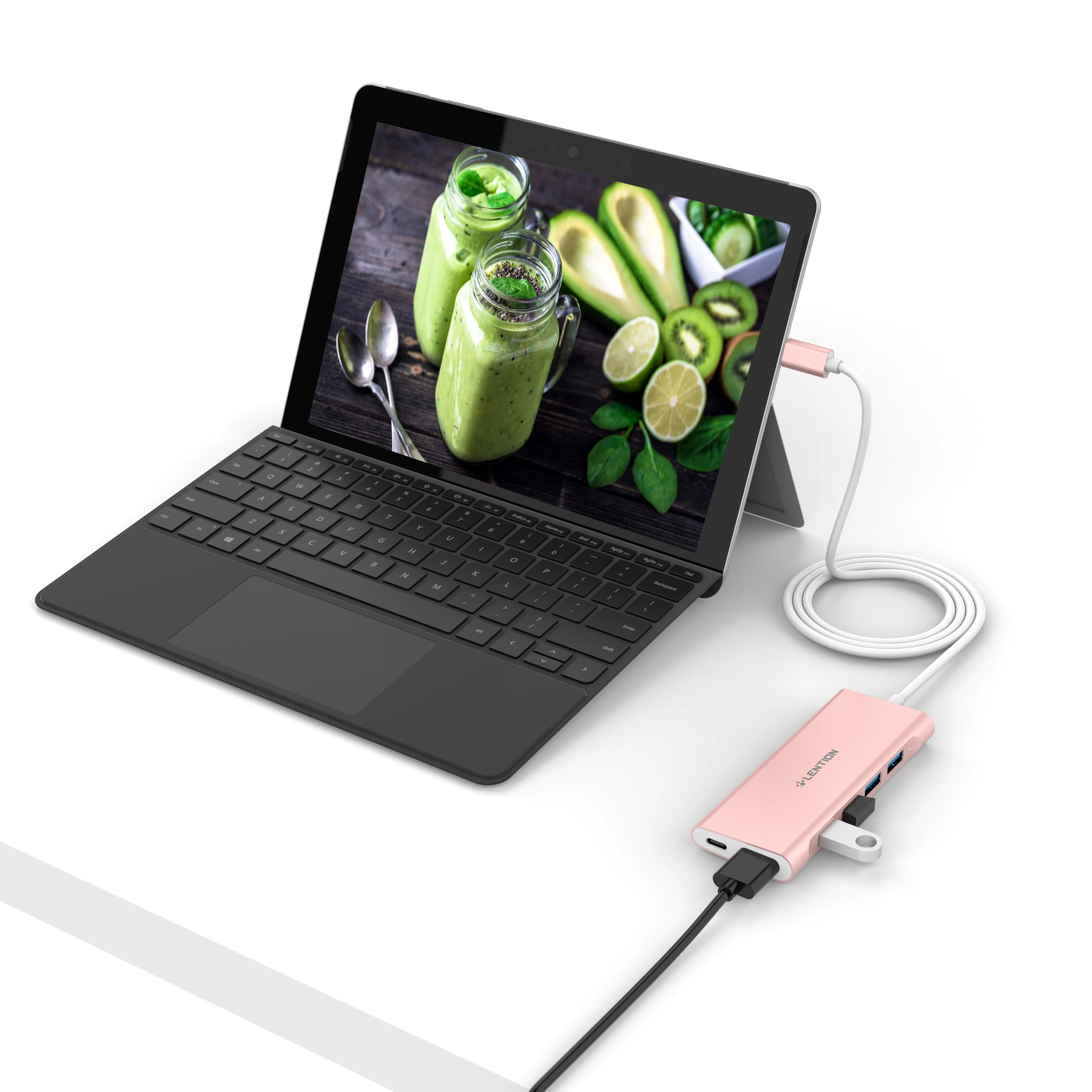 Многопортовый концентратор с длинным кабелем типа c 4K HDMI 4 USB 3 0 зарядный адаптер C