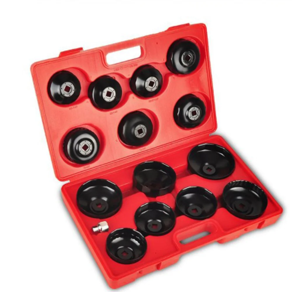 

14 PCS/Set Car Auto Cup Oil Filter Wrenches Removers (Random Color Box)