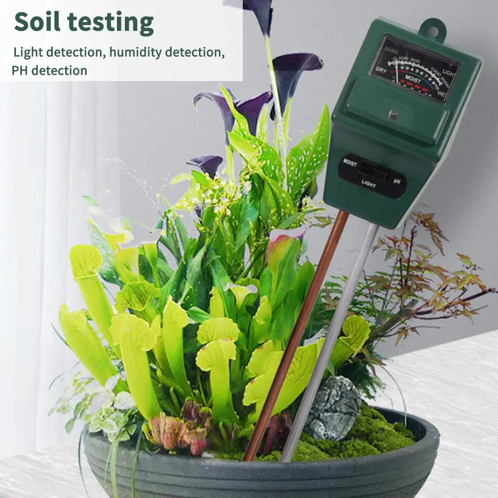 3 в 1 прибор для измерения PH почвы и влажности растений|Измерители pH| |