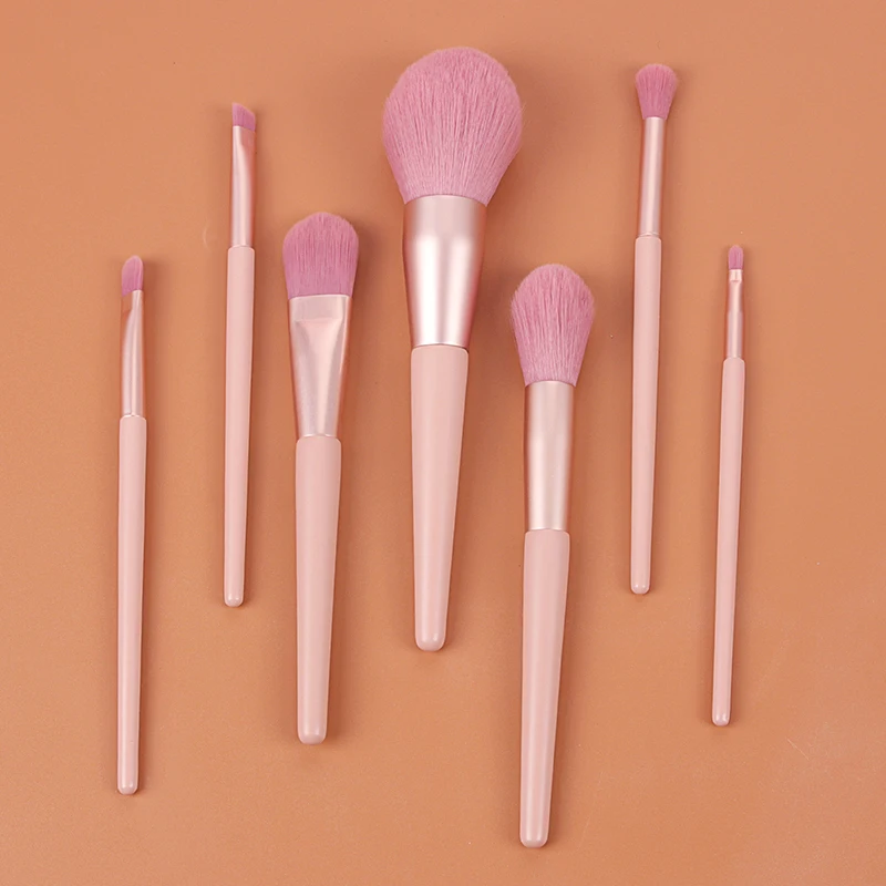 

12 шт./компл. наборы кистей для макияжа телесного и розового цвета многофункциональные Профессиональные Тени для век
