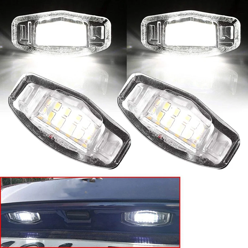 

1 пара ксеноновых белых светодиодных ламп для номерного знака Acura MDX RDX Honda Accord Civic 34100S84A01 34100S0A013, автомобильные аксессуары