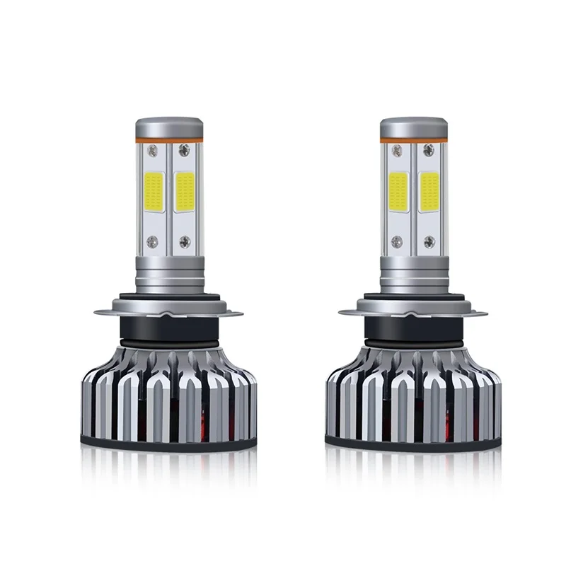 

4 Side Car Headlight Bulb COB H1 H7 H4 H11 Auto LED Car Light High Beam Low Beam 60W 9005/HB3 9006/HB4 3000K 6000K 8000K Lamp