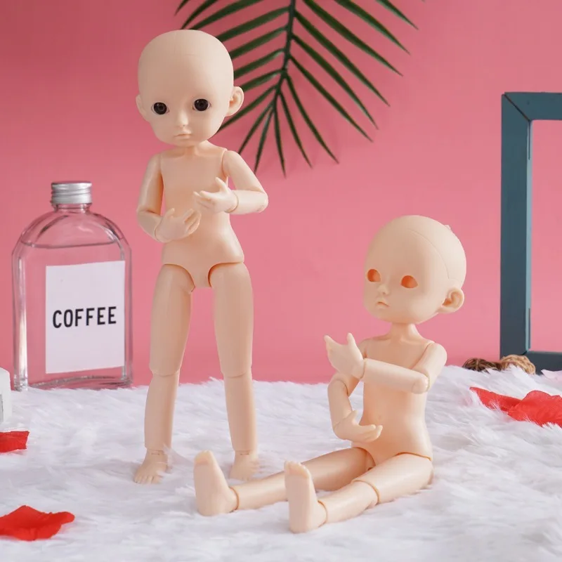 bjd doll naked body and head diy toys 26cm bjd doll without makeup with shoes for girls toy free global shipping