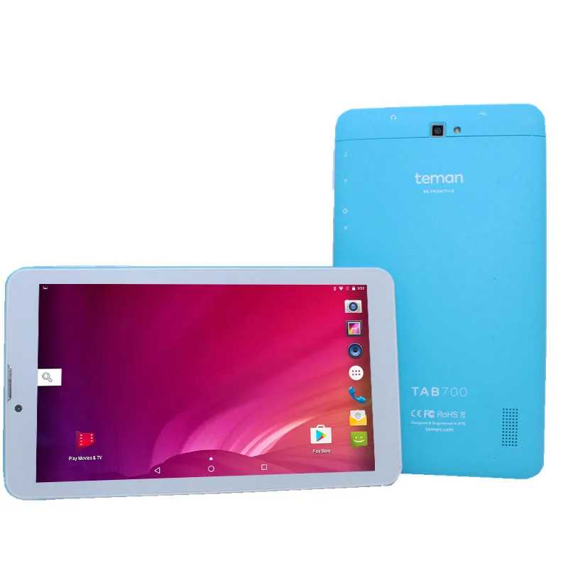 4G LTE 7 дюймов HD ips экран планшетный ПК Android 6,0 дети 1 Гб+ 8 Гб MTK8735 четырехъядерный 1024*600 gps детский синий планшет